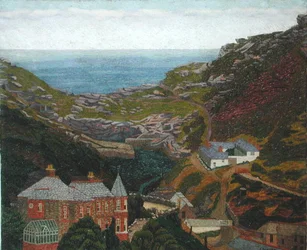 Penally Bridge, Boscastle (oil on canvas)   1454212   ja       japanese Successfully Translated  Original: Fort Putnam From Capn. Philips Parlour. W. P. 1st Attempt, From Nature Translat: Fort Putnam From Capn. Philips Parlour. W. P. 1st Attempt, From Natu