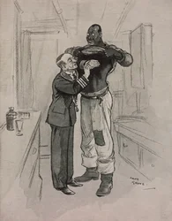 The Tatler、No 1415、8 月 8 日の Chas Grave (1886-1944) による黒ペスト、心気症の漫画