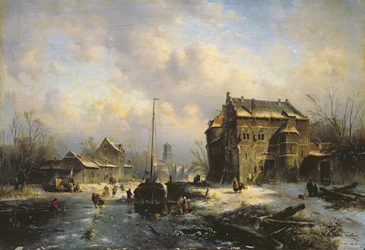 冬の情景、1851年