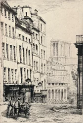 「Rue de la Montagne-Ste Genevieve」、1915