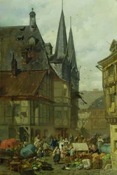 ウェルニゲローデの市場、1861