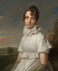 エマ・ジェーン・ホッジスの肖像 エマ・ジェーン・ホッジス (1789-1868)、芸術家の娘