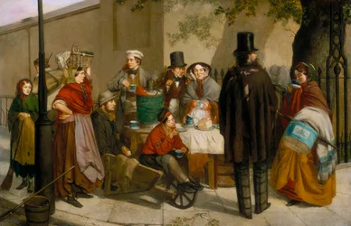 「コーヒー屋台」1881年