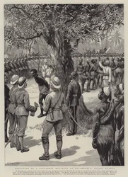 マザンボニのアルバート・ニアンザでのスーダンの反逆者の処刑