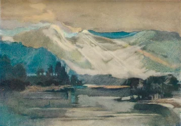 「シュスワップ湖で」、c1911