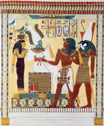 1820-1822年、G・ベルゾーニによって発見された、テーベの王たちの墓の壁画