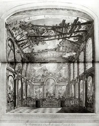 エティエンヌフェサール（1714-77）c.1750によって彫刻されたパリのホスピスデザンファントルヴェの礼拝堂の装飾