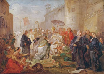 モンセニョールニコラジョゼフドゥパリのオーリンズの司教としての厳粛な入場