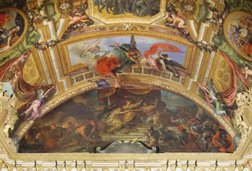 ドイツとスペインのオランダとの同盟、1672年、Galerie des Glacesの天井画