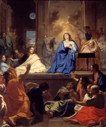 聖霊降臨図 シャルル・ルブラン（ル・ブラン）（1619-1690）による絵画 1656年 日3,17x2,65 m