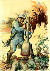 1月20日付 "Le Rire "に掲載されたニヴェル将軍（1856-1925）の漫画