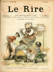 Le Lire "の表紙、カラフルな風刺画