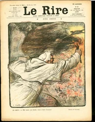 The Laughter "の表紙、カラーで描かれた風刺画