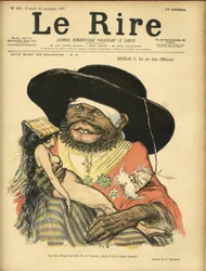 Le Lire』誌の表紙を飾るCharles Leandre（1862-1934）のイラスト