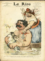 Le Lire』誌の表紙を飾るCharles Leandre（1862-1934）のイラスト