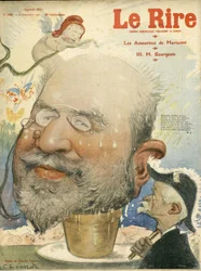 Le Rire」の表紙に描かれたシャルル・レアンドル（1862-1934）のイラスト
