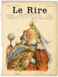Le Rire」の表紙に描かれたシャルル・レアンドル（1862-1934）のイラスト