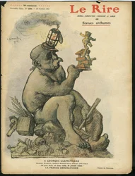 Le Rire」の表紙に描かれたシャルル・レアンドル（1862-1934）のイラスト