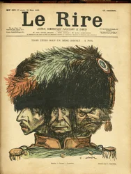 Le Rire」の表紙に描かれたシャルル・レアンドル（1862-1934）のイラスト