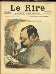 Le Rire」の表紙に描かれたシャルル・レアンドル（1862-1934）のイラスト
