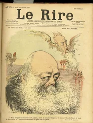 Le Rire」の表紙に描かれたシャルル・レアンドル（1862-1934）のイラスト