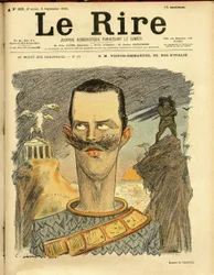 Le Rire」の表紙に描かれたシャルル・レアンドル（1862-1934）のイラスト