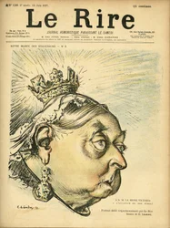 Le Rire」の表紙に描かれたシャルル・レアンドル（1862-1934）のイラスト