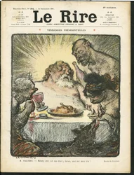 Le Rire」の表紙に描かれたシャルル・レアンドル（1862-1934）のイラスト