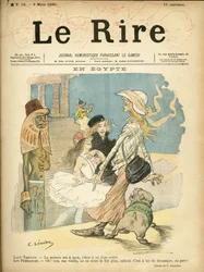 Le Rire」の表紙に描かれたシャルル・レアンドル（1862-1934）のイラスト