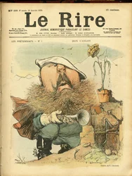 Le Rire」の表紙に描かれたシャルル・レアンドル（1862-1934）のイラスト