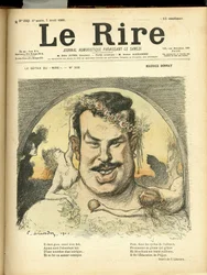 Le Rire」の表紙に描かれたシャルル・レアンドル（1862-1934）のイラスト