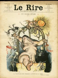 Le Rire」の表紙に描かれたシャルル・レアンドル（1862-1934）のイラスト