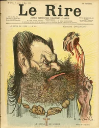 Le Rire」の表紙に描かれたシャルル・レアンドル（1862-1934）のイラスト