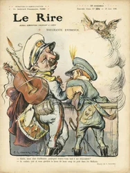 シャルル・ルアンドル（1862-1934）のイラストが『Le Rire』誌の表紙に！（2009年6月26日） - Touchante interview - 音楽、ギター - ウィリアム2世、ニコラ2世