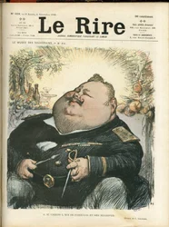 シャルル・ルアンドル（1862-1934）のイラストを『Le Rire』418号の表紙に使用。
