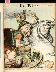 Le Rire』誌58号の表紙に掲載されたシャルル・レアンドル（1862-1934）のイラスト