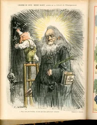 シャルル・レアンドル（1862-1934）のイラスト（『Le Rire』67号）。