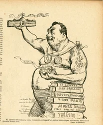 Le Lire、白黒の風刺