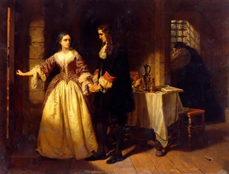 1683年のウィリアム卿とレイチェルラッセル夫人の別れ