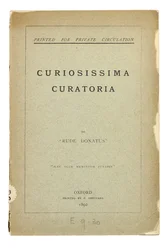 オックスフォードの「RudeDonatus」による「CuriosissimaCuratoria」のタイトルページ