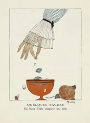 Gazette de Bon Tonの "Tecla"の広告、パブ。 1920年
