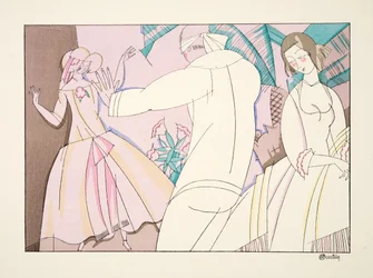 Colin Maillard、スポーツ＆エンターテイメント、パブ。 1914（ステンシルプリント）