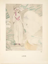 レテ、ファッションプレートのコレクションから、1922年（pochoir print）