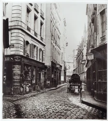 サン・セヴラン通り、1858-78年、パリ、ラルプ通りから