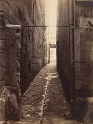 Rue de la HuchetteからのRue du Chat-qui-Pêche、カリフォルニア州。 1868年。