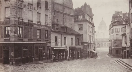 Rue du Haut-Pave Pantheon in Distance, 1865-69.