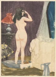 ドレッシングルーム、1898年。