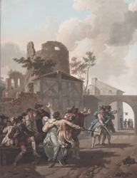 The Brawl La Rixe、ca。 1792年。