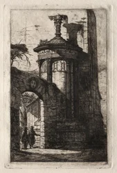 アテネのフランス カプチン修道院への入り口