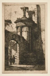 Entré du couvent des capucins fran?ais ? アテネ（アテネのフランスのカプチン修道院への入り口）